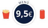 Menú kebab, patatas fritas y refresco 9€